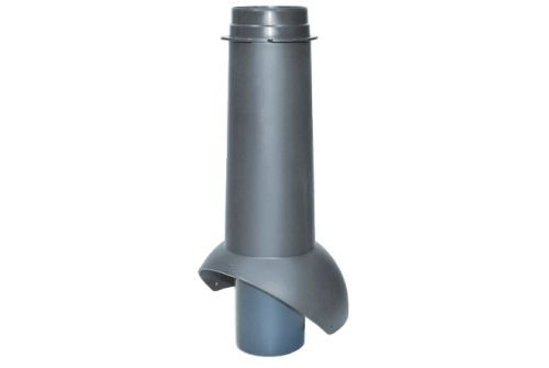 Выход канализации Krovent Pipe-VT 110 изолированный серый — 1