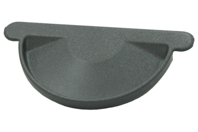 Заглушка торцевая универсальная GL PE Matt 125 мм RAL 7024 мокрый асфальт