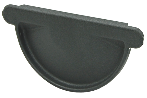 Заглушка торцевая универсальная GL PE Matt 125 мм RAL 7024 мокрый асфальт — 1