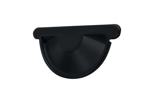 Заглушка торцевая универсальная GL PE Matt 125 мм RAL 9005 черный — 1