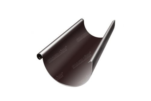 Желоб полукруглый GL PE 125 мм 3 м RAL 8017 шоколад — 1