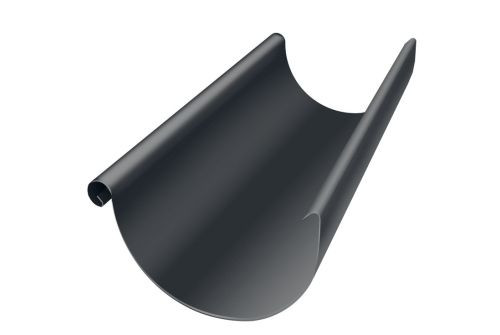 Желоб полукруглый GL PE Matt 125 мм 3 м RAL 7024 мокрый асфальт — 2